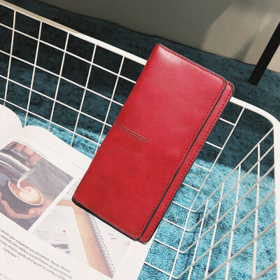 

2019 Vintage Wallet For Women Phone Pocket Clutch Bag Leather Wallet Card Holder Long Ladies Purse Portefeuille Coin Pocket