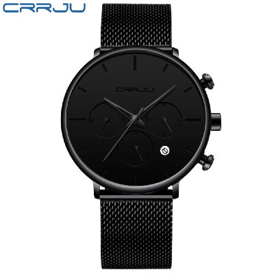 

CRRJU 2271 Man Watch Man Sport Watch Man Waterproof Outdoor Wristwatch Quartz Watch Male Watch Military Army Watch for Men