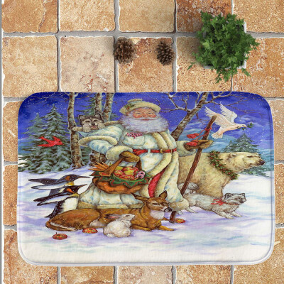 

〖Follure〗Merry Christmas Welcome Doormats Indoor Home Carpets Decor 40x60CM