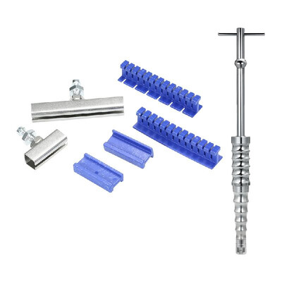 

Car Body Paintless Dent Repair Tool Kit with Slide Hammer T Bar Puller 6Pcs Pulling Tabs