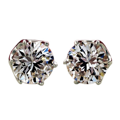 

Women 925 Crown Ear Studs Silver Ear Claw Six Claw Earrings Six Gifts sale Studs Unique Crown Hot Earrings Pretty