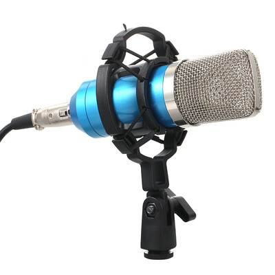 

Professional BM700 Condenser Microphone Mic KTV Singing Studio Recording Kit BlackGolden