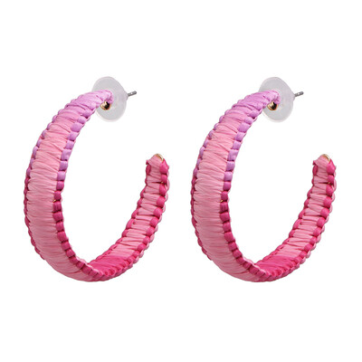 

INS Colorful Big Statement Earrings Women Bohemian Handmade Woven Drop Dangle Earrings Girls Wedding Party Jewelry