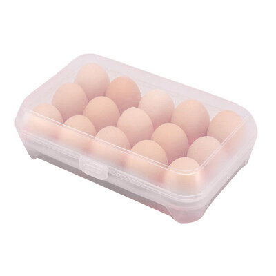 

Refrigerator 15 Eggs Storage Box Holder Food Airtight Durable Container Case