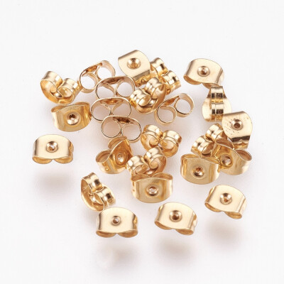 

304 Stainless Steel Ear Nuts Golden 3x6x4mm Hole 07mm