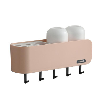 

Home Use Versatile Toothbrush Holder Bathroom Punch-Free ABS Toothpaste Organizer