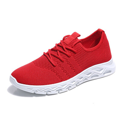 

2019 Trend Hot Sale Summer Mesh Sneakers Breathable Vulcanized Shoes Comfortable Lightweight Red Mens Shoes Zapatos De Hombre
