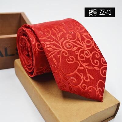 

New spot tie business dress mens tie polyester yarn arrow type 8CM business tie wholesale