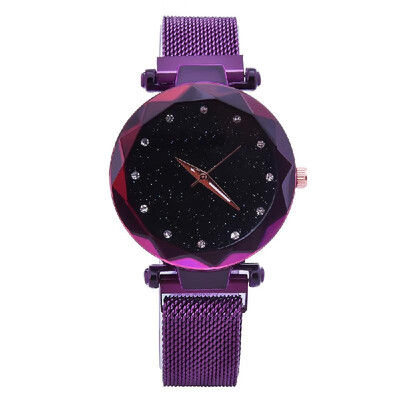 

Women Elegant Quartz Magnetic Watch Fashionable Gorgeous Stainless Steel Wrist Watch