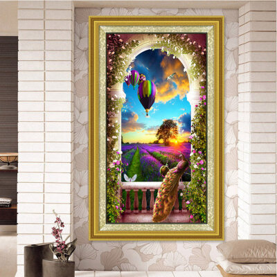 

Scenery DIY diamond painting rhinestone pasted painting Full Scenery living room decoration