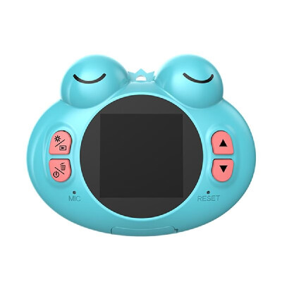 

Mini Kids Digital Video Camera Cute Cartoon Frog Shape Built-in Lithium Battery Birthday Festival Gift Commencement Day Present fo