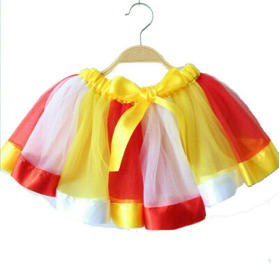 

Baby Girls Kids Tutu Skirt Tulle Dance Ballet Dress Toddler Rainbow Bow Party