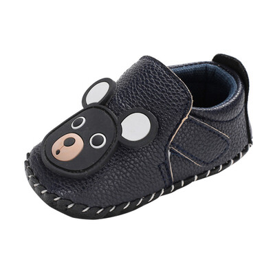 

Spring Autumn Baby Boy Anti-Slip Cartoon Bear Shoes Casual Sneakers Toddler Ear Breathable Soft Soled First Walkers