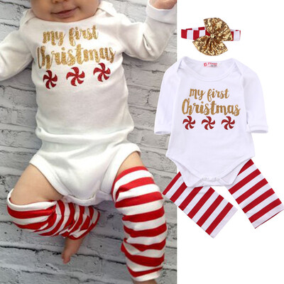 

Newborn Baby Girls Romper Jumpsuit Bodysuit Infant Headband Clothes Outfits