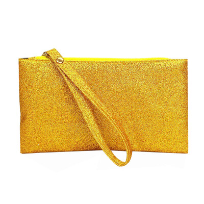 

Fashion Women Solid Color Glitter Long Wallet Coin Purse Phone Holder Clutch Bag