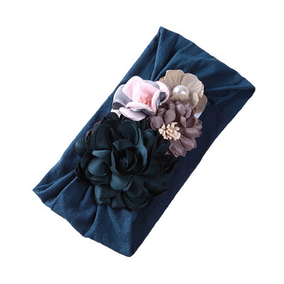 

Cute Baby Girls Princess Soft Flower Hairband Turban Headbands Wedding Party