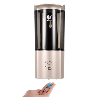 

CHUANGDIAN 500ml Wall-mounted Single Bottle Automatic Soap Dispenser with IR Sensor Shampoo Box Rest Room Washroom Toilet Hand Was