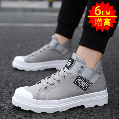 

Mens shoes Summer casual high-top canvas board shoes fashion Gaobang autumn Korean edition climax shoes