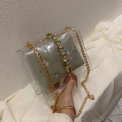 

Tailored Women Retro Waterproof Flower Leather Crossbody Bags Chain Shoulder Bags