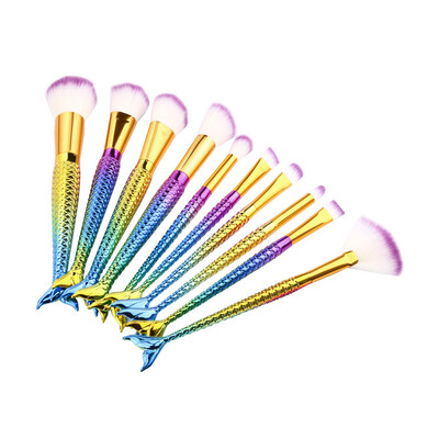 

〖Follure〗10PCS Make Up Foundation Eyebrow Eyeliner Blush Cosmetic Concealer Brushes