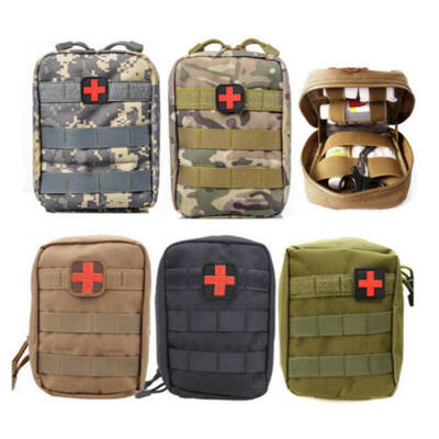 

Tactical First Aid Kit Survival Molle Rip-Away EMT Pouch Bag IFAK Medical US