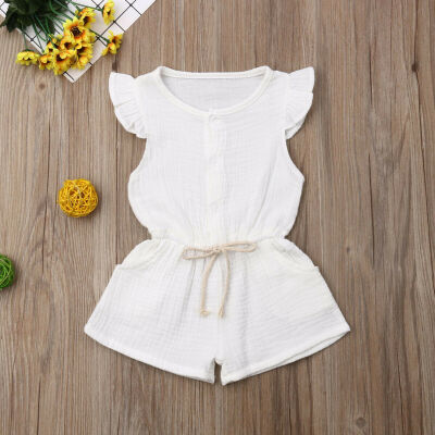 

Newborn Baby Girls Clothes Cotton Romper Jumpsuit Overall Casual Outfits Set