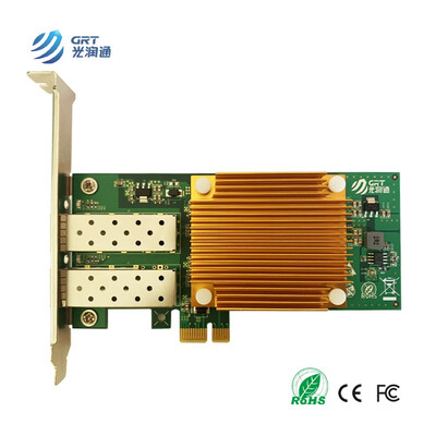 

GRT New Launch Gigabit Self-adaptive 125g Dual Optical port Ethernet Server Adapter Self-adaptation GC902E ver10 GRT-220ET