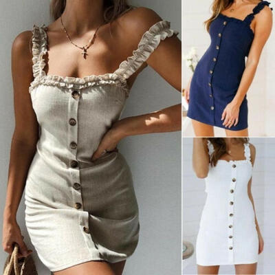 

Bandage Bodycon Evening Party Cocktail Short Mini Dress Summer Women Sleeveless