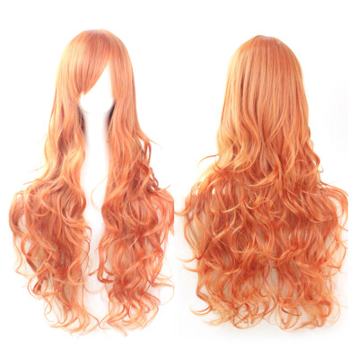 

〖Follure〗Cosplay Costume Wigs Women Long Curl Wavy Red Halloween Party Anime Hair