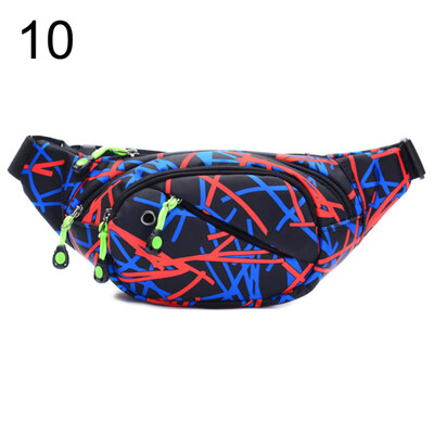 

Sports Women Crossbody Chest Bag Zipper Waist Fanny Pack with Earphone Hole