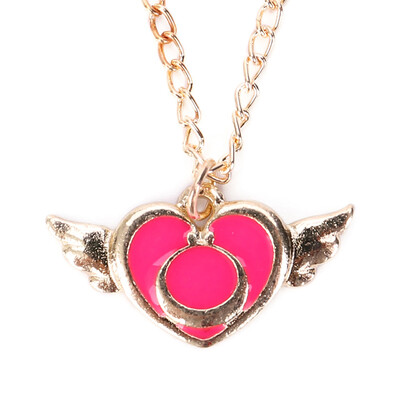 

Sailor Moon Necklace Japanese Animation Sailor Moon Luna Artemis Proplica Pendant Necklace for Kids Teens Adults&Anime-Fans
