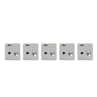 

5Pcs Aluminum Heater Block Heating Printing Head Assembly for Makerbot MK7 MK8 3D Printer Extruder Accessory