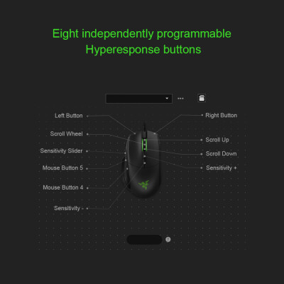 

Razer Basilisk Gaming Mouse 16000 DPI Optical Sensor Chroma RGB Lighting 8 Programmable Buttons Customizable Scroll Resistance Rig