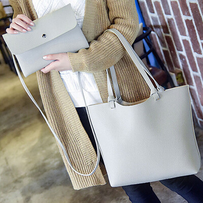 

Tailored Fashion Women Leather Litchi Stria Handbag Shoulder BagCrossbody Clutch Bag
