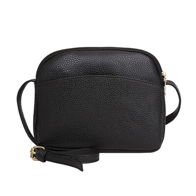 

Women Retro Solid Color Crossbody Zipper Shoulder Bag Messenger Adjustable Pouch