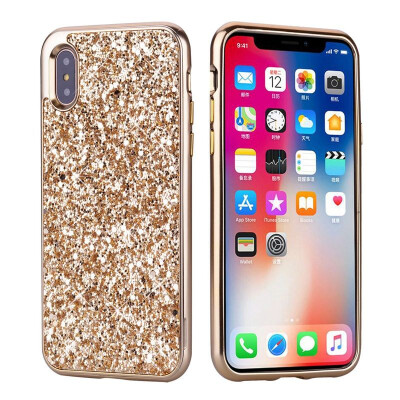 

MOONCASE Apple iPhone X Flash Powder PC Shell - Gold