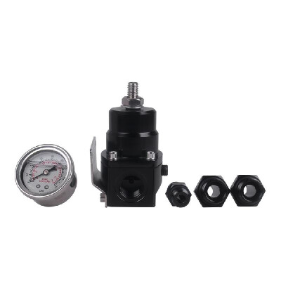 

Fuel Pressure Regulator New Black High Pressure Fuel Regulator with Boost -8AN 886 Pressure Regulator