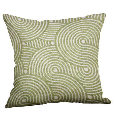 

〖Follure〗Green Lime Natural Cream Cotton Linen Pillow Case Sofa Cushion Cover Home Decor