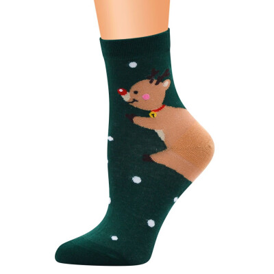 

Tailored Christmas Women Cotton Socks Print Thicker Anti-slip Floor Socks Carpet Socks