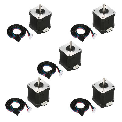 

5PCS 17HS8401S 48mm Nema 17 Stepper Motor 42 Motor 42BYGH 18A 52Ncm 4-lead for 3D Printer CNC Laser with DuPont line