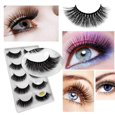

〖Follure〗Luxury 5Paire 3D False Lashes Fluffy Strip Eyelashes Long Natural Party Makeup