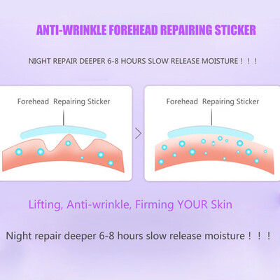 

Greensen 10PCSBox Anti-Wrinkle Anti Forehead Lines Skin Moisturizing Repairing Sticker Pad