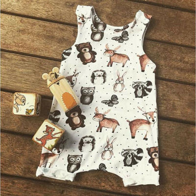 

Top Baby Kid Boy Girl Infant Romper Jumpsuit Bodysuit Cotton Clothes Outfit NEW