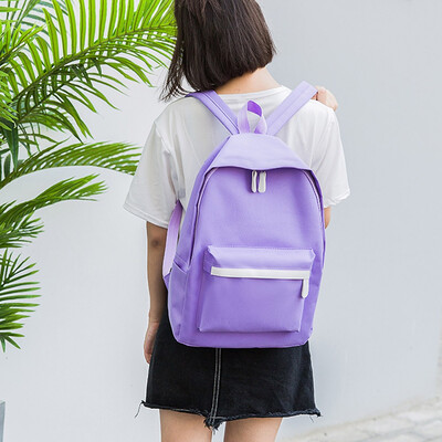 

Tailored Unisex Canvas Letter Backpack Outdoor Travel Backpack Student Bag Shoulder Bag