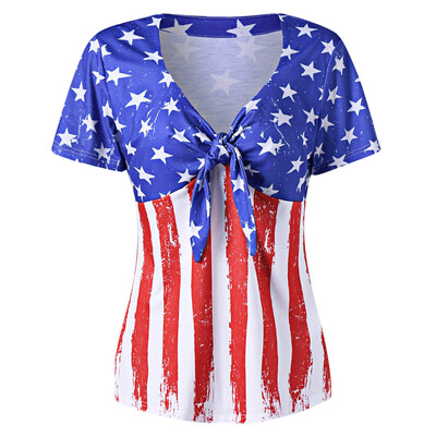 

Plus Size Empire Waist American Flag T-Shirt