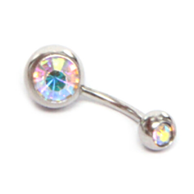 

Fashion New Stainless Steel Belly Button Ring Navel Bar Body Piercing Jewelry