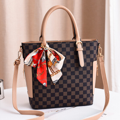 

2019 female bag spring new European&American fashion handbag elegant big bag shoulder Messenger bag