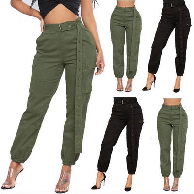 

Women Camouflage Pants Camo Casual Cargo Joggers Military Army Harem Trousers