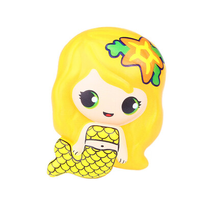 

Siaonvr Cute Mermaid Scented Super Slow Rising Kids Toy Stress Reliever Toy Squeeze Toy