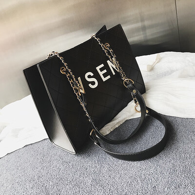 

Internet celebrity advanced sensitive rhomboid chain one-shoulder womens bag new 2019 Korean version of the extra large capacity